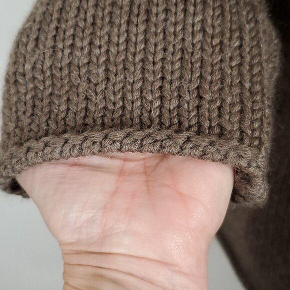 Soft Surroundings Women Cardigan Sweater M Brown Wool Blend Quiet Luxury Elegant - Picture 3 of 11
